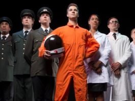 The cast of Kosmic Mambo prepares for their mission to Mars in October. Photo by David Cooper.