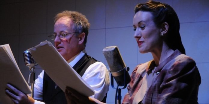 Paul Griggs and Kirsty Provan in A Christmas Carol: On the Air. Photo by Damon Calderwood.