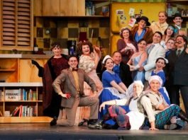 The cast of the Theatre Under the Stars production of The Drowsy Chaperone. Photo by Tim Matheson.