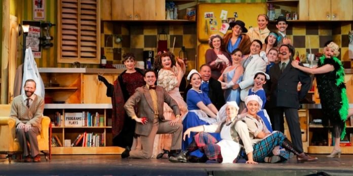 The cast of the Theatre Under the Stars production of The Drowsy Chaperone. Photo by Tim Matheson.