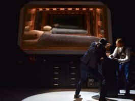 Tetsuro Shigematsu and Steve Charles in the 2017 production of 1 Hour Photo.