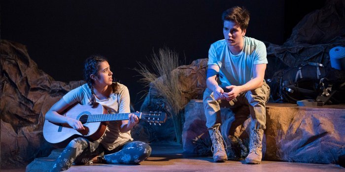 Mariana Munoz as Julia & Nolan McConnell-Fidyk as Cole in Wilderness. Photo by Emily Cooper.