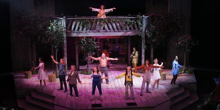 The Company of the Bard on the Beach Shakespeare Festival production of As You Like It. Photo by Tim Matheson.