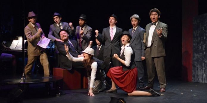 Members of the cast of the Fighting Chance Productions presentation of Guys and Dolls. Photo by Jenn Suratos.
