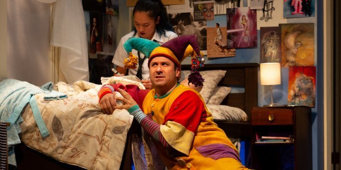 Heidi Damayo and Andrew McNee in the Arts Club Theatre Company production of Mustard. Photo by Mark Halliday.