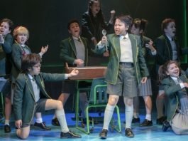 Members of the cast of Matilda the Musical. Photo by David Cooper.
