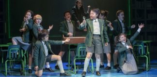 Members of the cast of Matilda the Musical. Photo by David Cooper.
