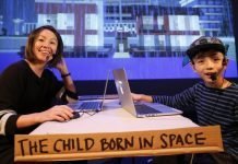 Theatre Replacement co-artistic director Maiko Yamamoto and 12-year-old son Hokuto MacDuff perform together in MINE.