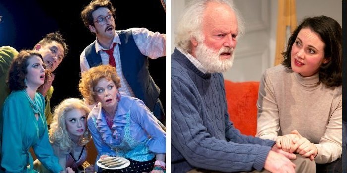 The Arts Club's Noises Off (left photo by David Cooper) and The Search Party's The Father (photo right by Tim Matheson) were among the biggest winners at this year's Jessie Awards.