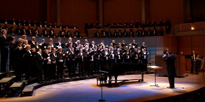 200 plus singers join together for Chor Leoni's VanMan Summit Concert on May 13. Photo by David Cooper.