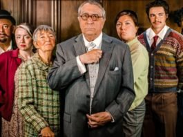 The cast of the Metro Theatre production of Agatha Christie's The Mousetrap.
