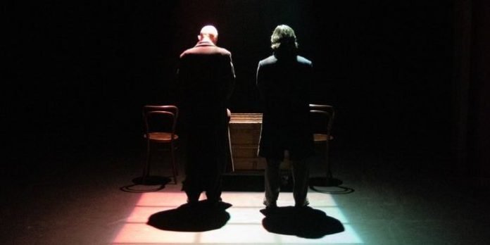 Bernard Cuffling and Aidan Wright in the CLASSical ACT Collective presentation of The Woman in Black. Photo by Jeffrey Gibbs.
