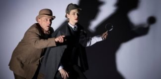 Gerry Mackay and Genevieve Fleming in Baskerville: A Sherlock Holmes Mystery. Photo by David Cooper.