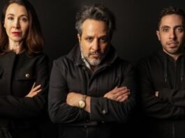 Loretta Walsh, Ben Immanuel and Tal Shulman in the Kindred Theatre production of The Lifespan of a Fact.